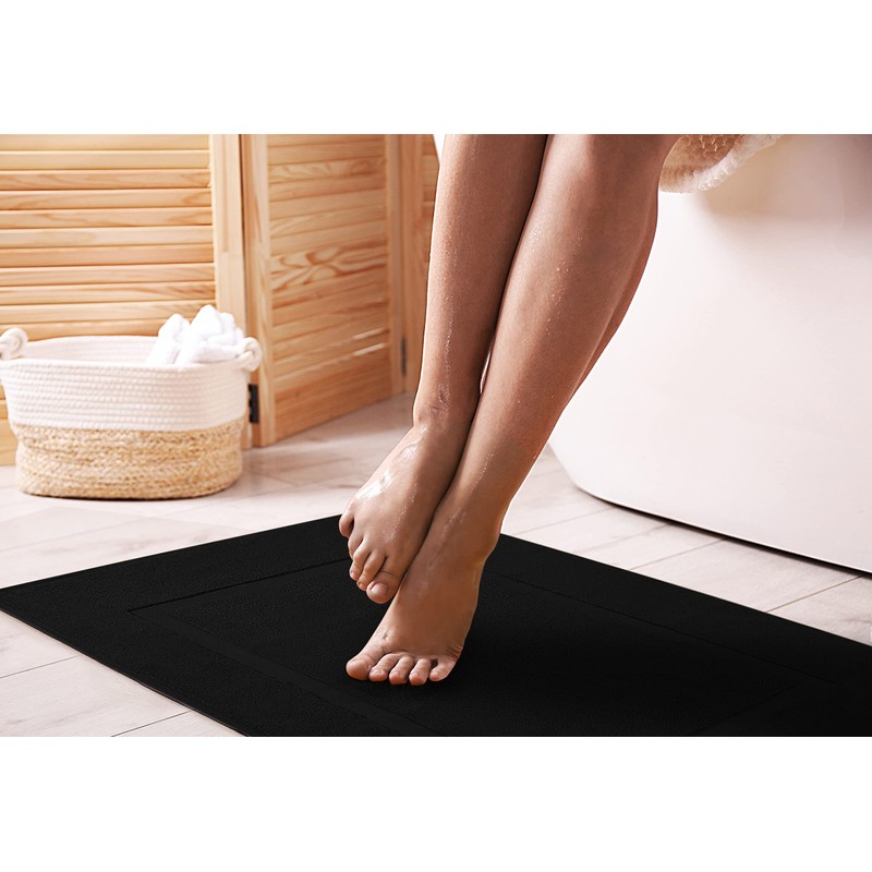 Utopia Towels Cotton Banded Rug, Bath Mats, Not a Bathroom
