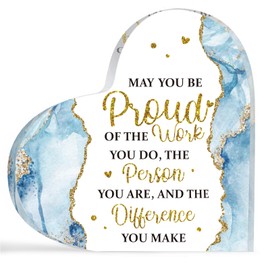 Maitys Teacher Appreciation Gifts for Women Acrylic Keepsake and Paperweight Teacher Gifts for Nurse Graduation Retirement First Last Day (May You Be Proud of)