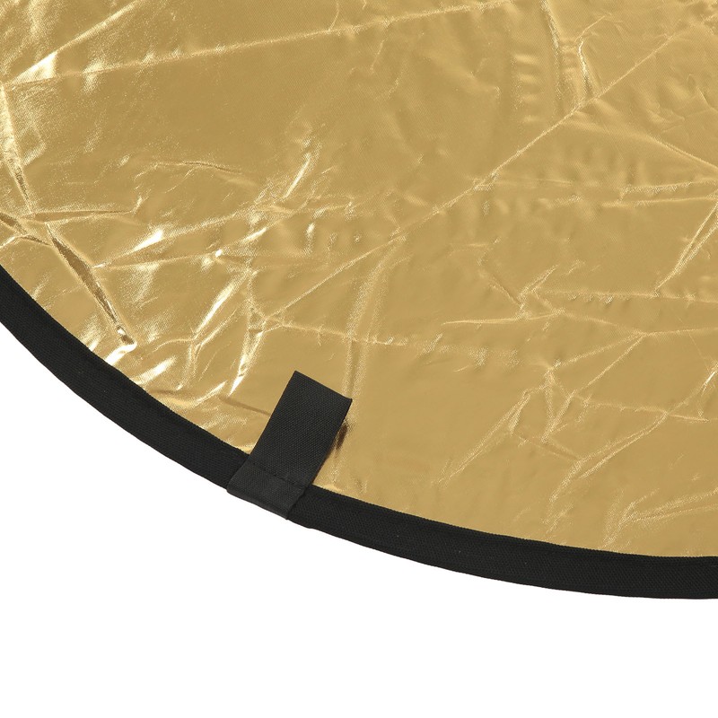 Silver Gold 2 In 1 Reflector Portable Mini Round Light