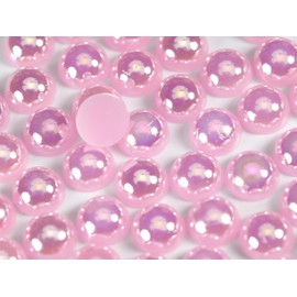 15g Flat Back Non-Stick Half Pearl Crystal Diamantes Nail Art & Craft Scrapbooking Embellishments 48 Available Colours