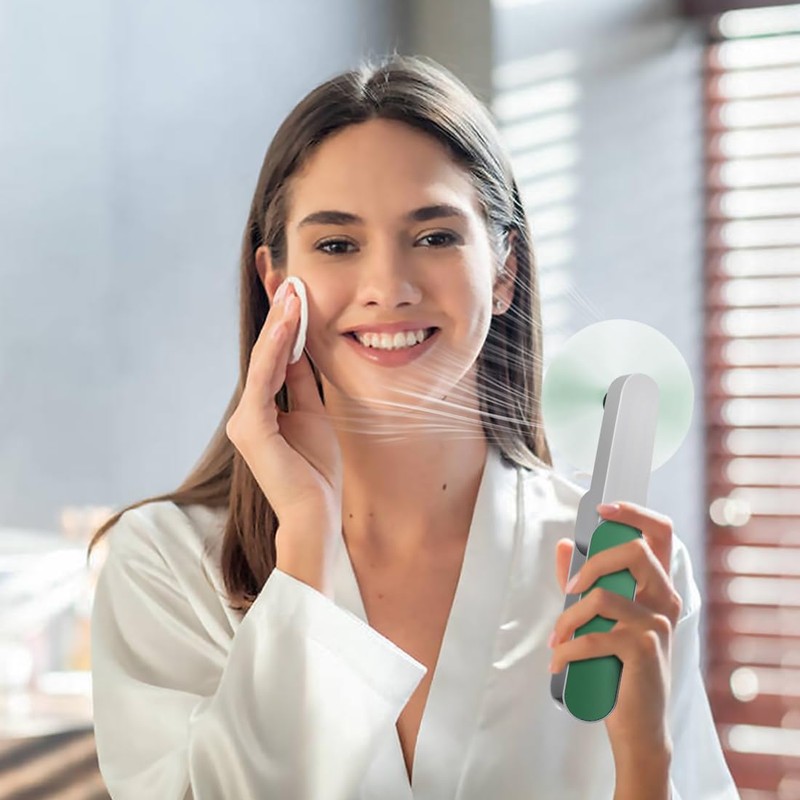 Nezylaf Handheld Mini Fan, 2 Speeds Rechargeable Travel Fan[9-15 Working