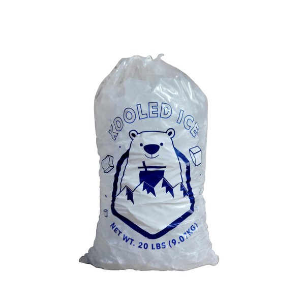 Ice Bags with Drawstring Heavy Duty Commercial Grade (20 lb Pack 250)