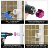 4 Pcs PVC Reamer Kit,Fitting Saver PVC Pipe Reamer Socket