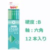 Tombow Pencil Ippo KB-KPN04-B Kakikata Pencil B, Plain Green