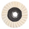 2Pcs 5in Grinding Disc Wave Shape Wool Felt Polishing Wheel