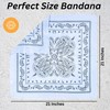WG inc Cotton Bandana, 12 Pack, Multi-Purpose White Bandanas Headbands,