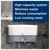 Tork Twin Mini Jumbo Toilet Paper Roll Dispenser White T2,