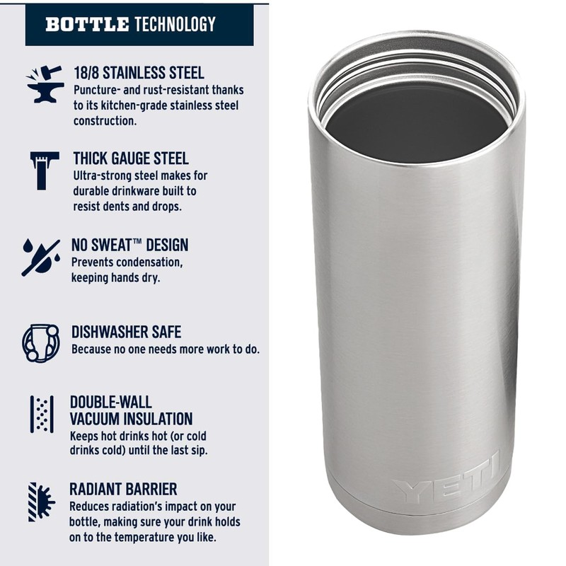 Yeti Rambler 18 Oz Hotshot Bottle White