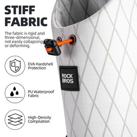 ROCKBROS Bike Water Bottle Holder Bike Cup Holder 1.5L Large Capacity Bike Water Bottle Cage Waterproof Bike Front Frame Storage Suitable for Mountain Bike, Ebike and Folding Bicycles