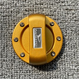 Rare Handmade Daihatsu Fuel Cap Cover DAIHATSU Gasoline Fuel Spout Cap Cover (Gold)