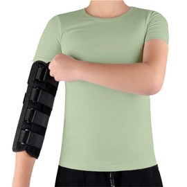 Elbow Splint Brace Ulnar Nerve Entrapment Cubital Tunnel for Sleeping Elbow Immobilizer Arm Brace Night Support for Pain Tennis Arthritis Elbow Restraint Wrap Arm Band (L)