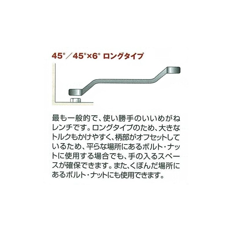 Kyoto Machine Tools (KTC) Long Glasses Wrench M5-0708-F