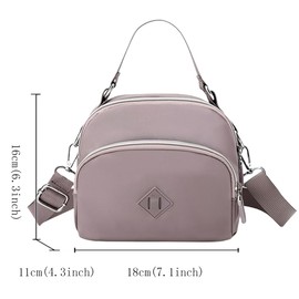 FAVORTALK Crossbody Bags for Women Waterproof Messenger Bags Ladies with Adjustable Strap Mini Lightweight Women Handbags with Many Pockets - B19306