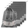 Hpmjz Pack of 5 Large Drawstring Shoe Bags Shoe Storage