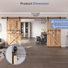 EaseLife 14 FT Double Sliding Barn Door Track and Handle