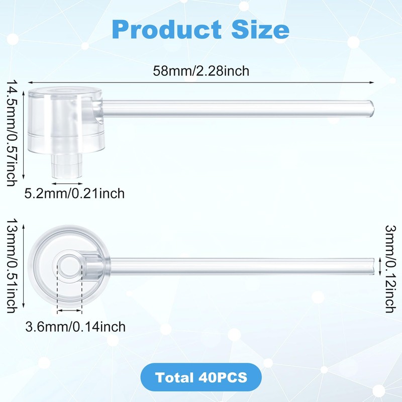 HINZIC 40PCS Perfume Dispenser Pump Travel Mini Perfume Refillable Bottle