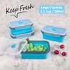 Collapsible Food Storage Containers with Airtight Lid & Air Vent,