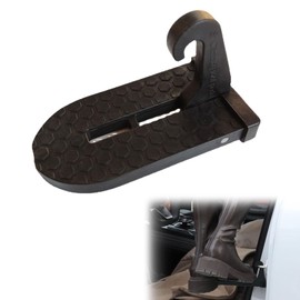 Folding Car Door Pedal, Door Step Running Boards with U Hook Locking, Foot Pegs Vehicle with Safety Hammer, Door Step Car, Folding Car Pedal Door Step, Car Door Step for Car Roof for SUV/RV