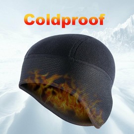 Unbranded Black Men Tactical Military Beanie Hat Fleece Ear Warm Windproof Ski Skull Cap