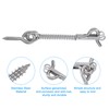 sourcing map 4Pcs Safety Hook and Eye Latch, 3" Stainless