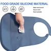 Tiwerlfe Silicone Adult Bib, Adjustable and Washable Bib for Men