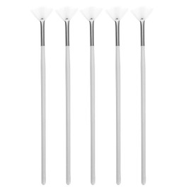 Facial Mask Applicator Brush, Compact Lightweight Accessory for Travel and Daily Use - TEHAUX 5pcs Fan Shaped Mask