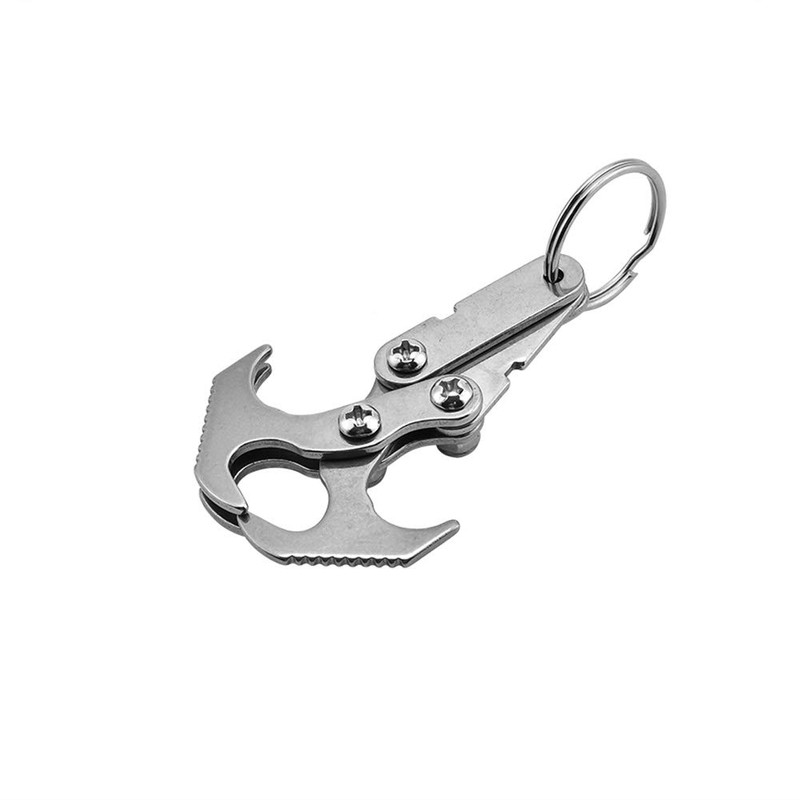 Wakects Climbing Hook Gravity Grave Hook Stainless Steel Gripper Climbing