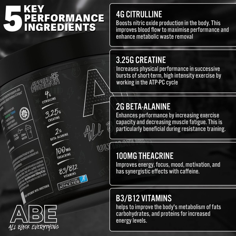 Applied Nutrition Bundle ABE Pre Workout 315g + ABE Black
