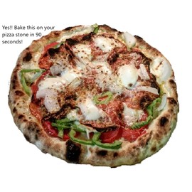 Vesuvio Pizza Accelerator Ring - Faster Better Pizza with just a Baking Stone! Make true Neapolitan Style Pizza in Your Home Oven