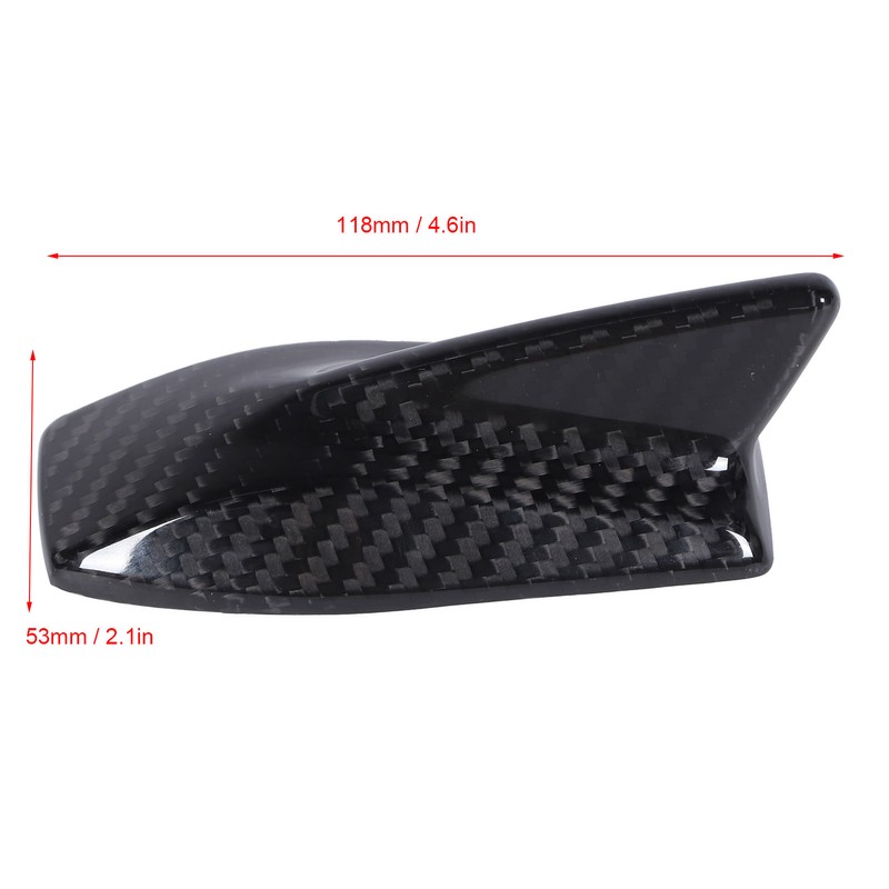 Carbon Fiber Roof Antenna Cover Auto Replacement Accessory Fit for