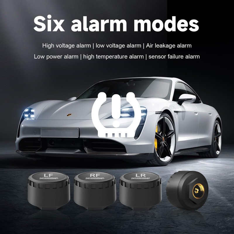 Easesuper RV Tire Pressure Monitoring System, Wireless TPMS with Bluetooth
