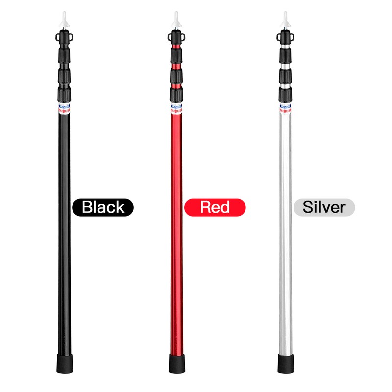 Telescoping Tarp Poles Adjustable Camping Tent Poles Portable Lightweight Aluminum