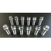 RSRacing SBC Chevy Chrome 6pt Header Bolt 12pc Kit 3/8"-16