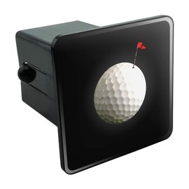GRAPHICS & MORE Golf Ball Moon Flag Golfing Tow Trailer Hitch Cover Plug Insert 2"