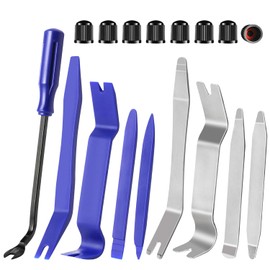 Auto Trim Removal Tool Kit, Wetado 17 Pcs Auto Car Trim Tool Set Plastic Pry Tool Kit for Car, Clip, Audio, Dashboards, Door Panel Window Molding Fastener Remover Tool Kit