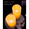 Homemory 9" x 3" Flameless Candles Battery Operated, Flickering LED