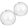 Handblown Clear Glass Globe Shade – 1.65" Fitter Opening –