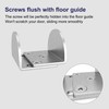 JUBEST Sliding Barn Door Floor Guide, Floor Mounted Sliding Door