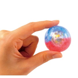 artec 55385 Big Super Ball with Sparkling Stars, 1 Set, 1.6 x 3.5 x 5.6 inches (40 x 90 x 143 mm), Resin/PET/PS
