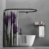Sikaiqi Aluminum Alloy Oval Shower Curtain Rod Hoop Square Shape