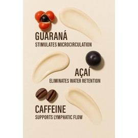 GENTE BEAUTY Lymphatic Drainage Lotion - Detox, Slimming & Tightening - Reduces Measurements, Softens Skin - Vegan Formula with Guarana & Acai - 6.7 FL OZ