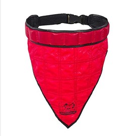 ESTEXO IZIPET Dog Cooling Bandana, Dog Collar with Cooling Function, Hydrogel for Cooling, Snap Closure, Collar Red, S