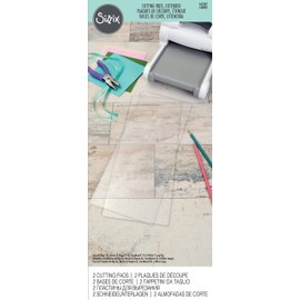 Sizzix Extended Cutting Pads 655267, Transparent, 2 Pack, Multi Color, 2 Count
