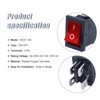 RuoFeng KCD1-104N ON-OFF 4 Pin 2 Position Red LED Light