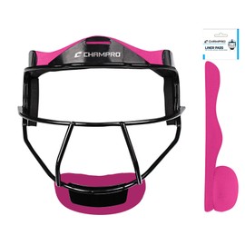 CHAMPRO Softball Fielder's Facemask Liner Pad, Hot pink