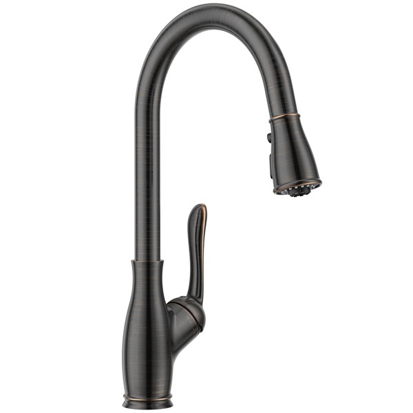 Oil Rubbed Bronze Kitchen Faucet with Pull Down Sprayer, Lava