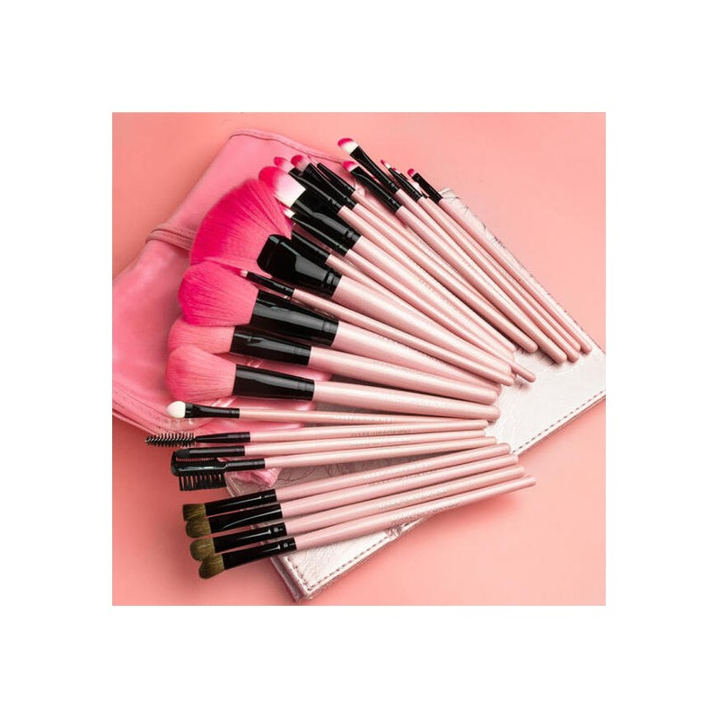 Artbox/WithMarket Beauty Shop Makeup Brush 24-Piece Set (Pink)