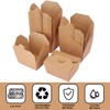 IHDYPPEW 120 Pack 28 oz Cardboard Food Containers, Brown Take