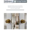 SORWDUERM Antique Brass Door Knob Passage Door Knobs Interior Door