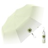 Stylish Compact Folding Gradient Umbrella Ring Handle [Flower] [One-touch Automatic